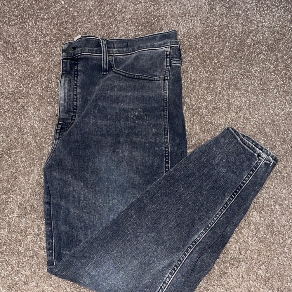 Madewell Women’s 10” High Rise Skinny Classic Black Jeans, Size 32P